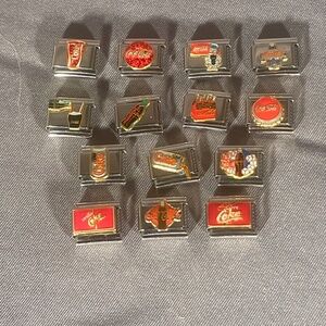 🔥 11 Coca Cola Casa D'oro Italian charm Charms bracelet 9mm New 🔥HOT SALE 🔥